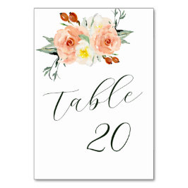 明るい夏の花披露宴 テーブルナンバー