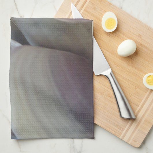 明るい夏の貝殻、海の貝のビーチの海 キッチンタオル (四つ折り)