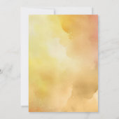 明るい夏の野生の花ボホ結婚の 招待状 (裏面)