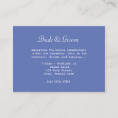 明るい夏の黄色のひまわり花、結婚披露宴 エンクロージャーカード (裏面)