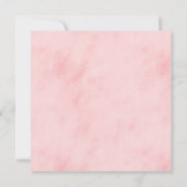 明るい夏ピンクのフローラ水彩ブライダルシャワー 招待状 (裏面)