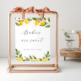 明るい夏レモンベビーシャワーベビーは甘い ポスター