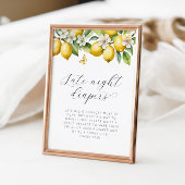 明るい夏レモンベビーシャワー深夜おむつ ポスター