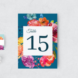 明るい夏結婚の台座番号記号 テーブルナンバー