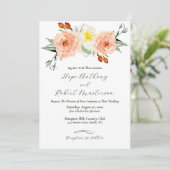 明るい夏結婚の花 招待状 (スタンド正面)