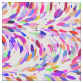 明るい夏色の絵を描(ばちゃばちゃ)跳ねるパターン ファブリック (クローズアップ)