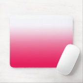 明るい夏赤と白勾配グラデーション マウスパッド (マウス)