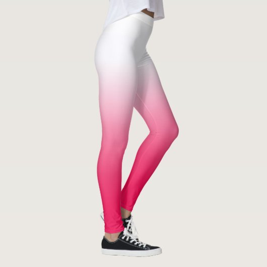 明るい夏赤と白勾配グラデーション レギンス (右)