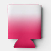 明るい夏赤と白勾配グラデーション 缶クーラー (裏面)