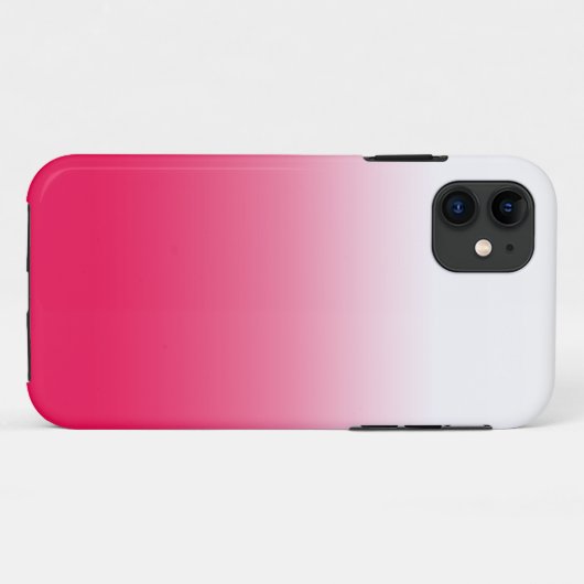 明るい夏赤と白勾配グラデーション Case-Mate iPhoneケース (裏面(横))