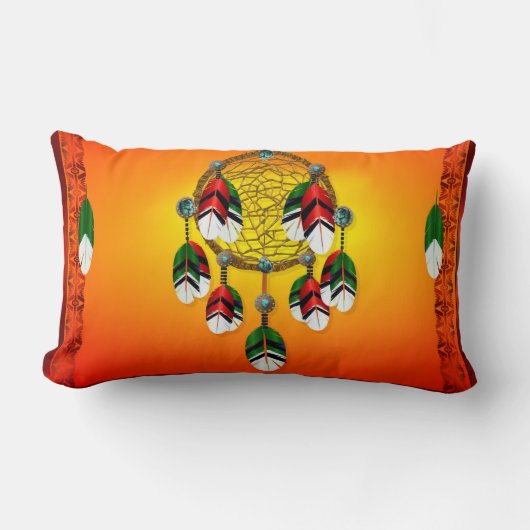 明るい夢のキャッチャーそう ランバークッション (正面)