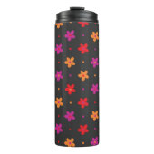 明るい大きなフローラポップの色 タンブラー (正面)