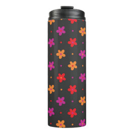 明るい大きなフローラポップの色 タンブラー