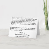 明るい天使の嵐の挨拶状 カード (裏面)