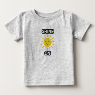 明るい太陽のキッズTシャツ ベビーTシャツ
