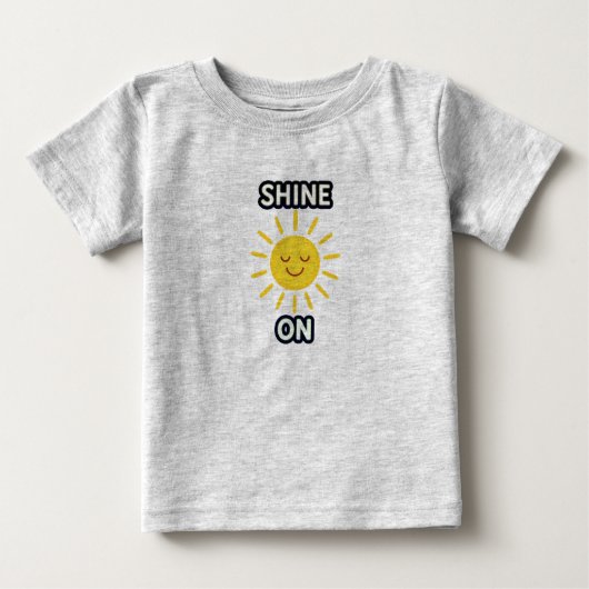 明るい太陽のキッズTシャツ ベビーTシャツ (正面)