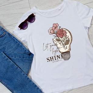 明るい女性を輝かせなさい Tシャツ