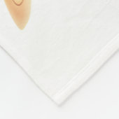 明るい妖精の黄金の蝶の翼の穏やかな美しい フリースブランケット (角)