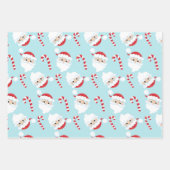 明るい子供カラフルのクリスマスプレゼント ラッピングペーパーシート (正面)