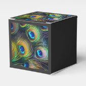 明るい孔雀の羽の構成 フェイバーボックス (正面サイド)