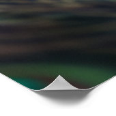 明るい孔雀の羽の構成 ポスター (角)