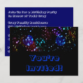 明るい宇宙のテーマ 招待状 (正面/裏面)