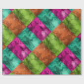 明るい宝石の調子パターン ラッピングペーパー (フラット)