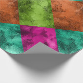 明るい宝石の調子パターン ラッピングペーパー (角)