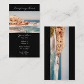 明るい崖の写真 名刺 (正面/裏面)