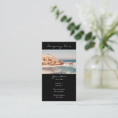 明るい崖の写真 名刺 (スタンド正面)