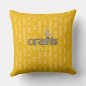 明るい工芸品のスターアドモノグラム クッション (裏面)