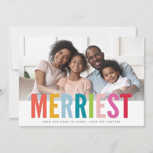 明るい幅の明メリーるいホリはっきりしたー家族 シーズンカード (正面)