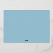 明るい幅の明メリーるいホリはっきりしたー家族 箔シーズンカード (裏面)