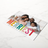 明るい幅の明メリーるいホリはっきりしたー家族 箔シーズンカード (回転した状態)