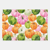 明るい幸せなカボチャ ラッピングペーパーシート (正面3)