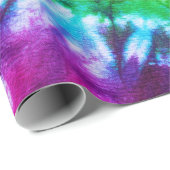 明るい幸せなカラフルグルービー絞り染め ラッピングペーパー (ロールコーナー)