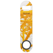 明るい幾何学的な形状を持つ建築宇宙 スピード栓抜き (裏面)