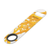 明るい幾何学的な形状を持つ建築宇宙 スピード栓抜き (裏面アングル)