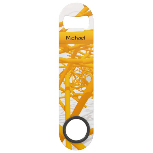 明るい幾何学的な形状を持つ建築宇宙 スピード栓抜き (正面)