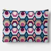 明るい幾何学的な形状 アクセサリーポーチ (正面)