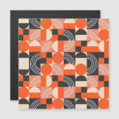 明るい幾何学的な色ブロックパターン。 (正面/裏面)