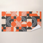 明るい幾何学的な色ブロックパターン。 バスタオル (バスタオル)