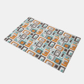 明るい幾何学的パターン。 ドアマット (アングル)