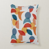 明るい幾何学的レトロ抽象芸術 アクセントクッション (正面(垂直))