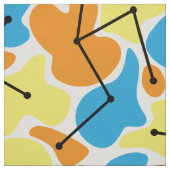 明るい幾何学的原子中世紀型 ファブリック (見本)