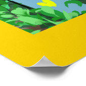 明るい庭の脱出：黄色い開花のダンス ポスター (角)