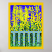 明るい庭の脱出：黄色い開花のダンス ポスター (正面)