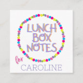 明るい弁当箱のメモ エンクロージャーカード (正面)