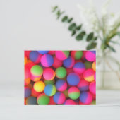 明るい弾力がある球 ポストカード (スタンド正面)