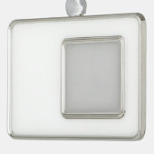 明るい形見でチャームを木に追加 シルバープレートフレームオーナメント (左)